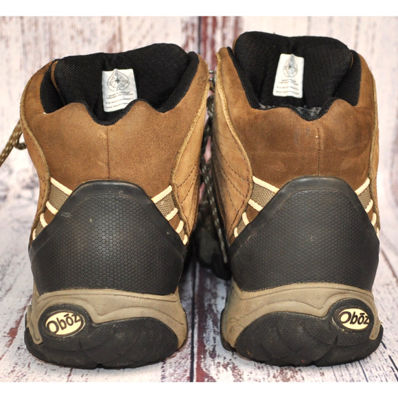 Oboz Bridger Mid Waterproof Nubuck Boot US 6.5 Womens Brown Hiking Boots - Picture 6 of 7